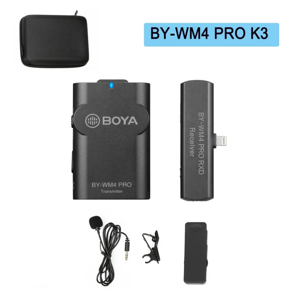 ไมโครโฟนไร้สาย BOYA MICROPHONE BOYA BY-WM4 PRO K3